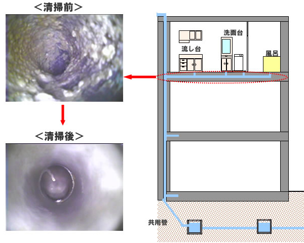 排水設備（排水管定期清掃）