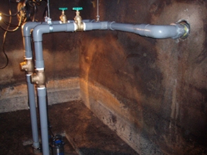 汚水ポンプ及び配管一式取替