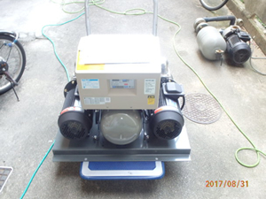 給水ポンプの交換