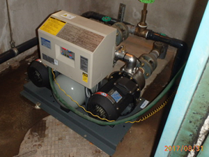 給水ポンプの交換