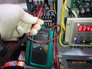 給水ポンプの交換