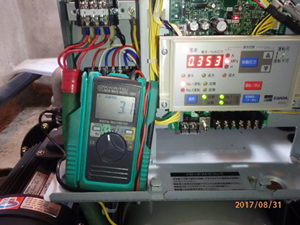 給水ポンプの交換